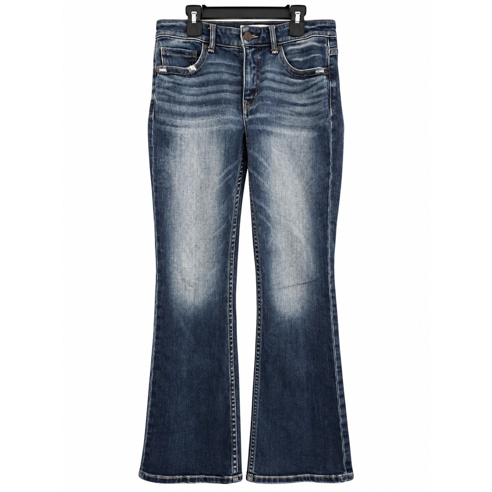 BKE Payton Mid Rise Bootcut Jeans Dark Wash Stretch Denim 28x31.5